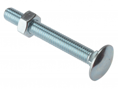 Carriage Bolt ZP        M6x150 10 Per Bag               (D28)
