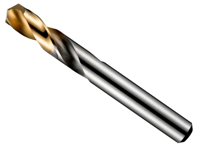 Dormer Drill DIN/Ansi 4.1 mm HSS Stub Bright/TiN Per 10