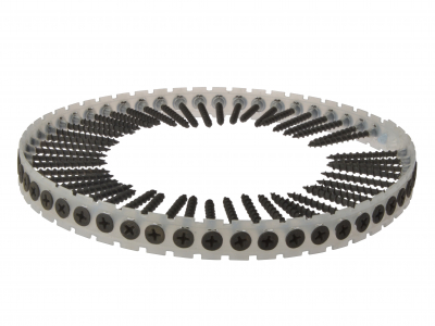 Drywall Screw Black   4.2x75mm Box 1000 Coarse Collated Strip