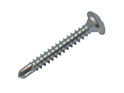 Shallow Pan Self-Drill 4.3x25 Per 1000 Zinc